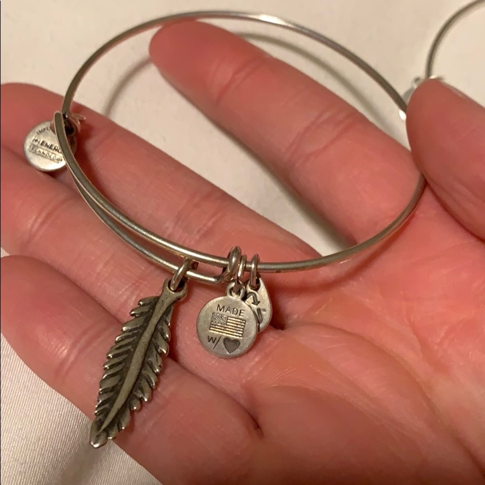 Alex and ani feather bracelet